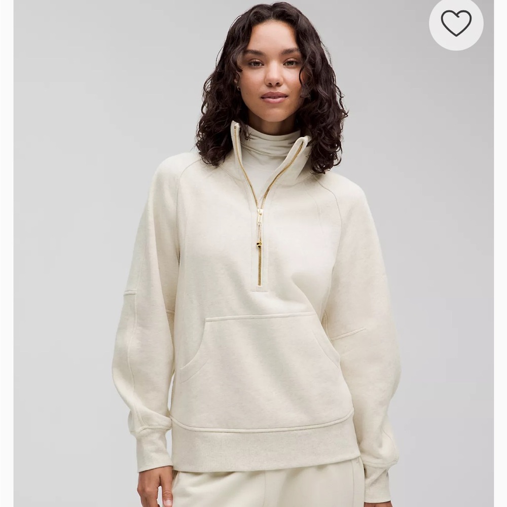 lululemon athletica Cream Half-Zip Sweatshirt